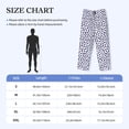 thumbnail image 2 of Mens Pajama Pants - Soft Sleep & Lounge Pants for Men, Blue dots pint Cuteness Casual PJ Bottoms Pants with Pockets, 2 of 5