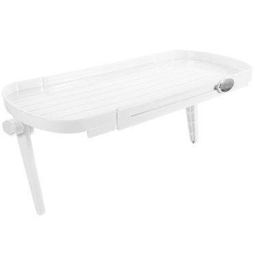 HEALEEP Étagère d'Angle pour Routeur Support de Rangement en Plastique Blanc Capacité de Charge Élevée 1Pcs