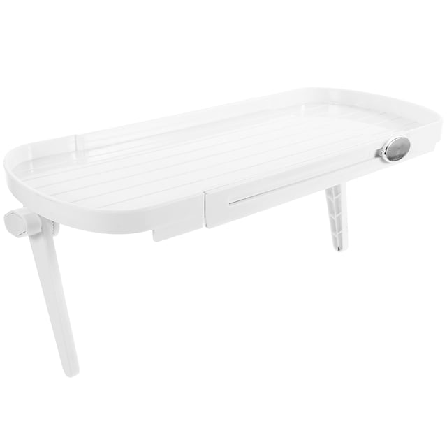 HEALEEP Étagère d'Angle pour Routeur Support de Rangement en Plastique Blanc Capacité de Charge Élevée 1Pcs