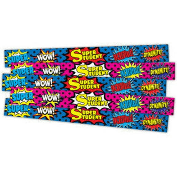 Superhero Star Student Slap Bracelets [TCR20664]