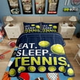 thumbnail image 2 of Erosebridal Sport Bedding Comforter Set, Tennis Print Duvet Insert, Ball Game Decor, Reversible 2pcs, 2 of 7