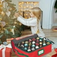 thumbnail image 6 of Hold N' Storage Underbed Christmas Ornament Storage Container Box Fits Up to 48-3”, Red, 6 of 9