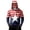 Black, variant on Men's 250th Anniversary Sun Hoodie UPF 50+ Sun Protection US Flag Print Sizes S-3XL