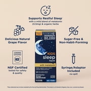 Mommys Bliss Kids Sleep Liquid with Melatonin for Ages 3 and Up, Natural Grape Flavor, 4 fl oz