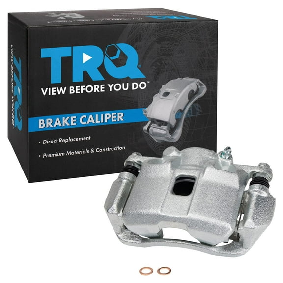 TRQ Front Left Right Brake Caliper w/Bracket Driver Passenger Side Compatible with 2013-2014 Acura ILX 2012-2015 Honda Civic 2009-2020 Fit