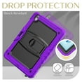 thumbnail image 6 of XYX For iPad Air 13 inch Case (2025 M3/2024 M2), 3in1 Heavy Duty Shockproof Tablet Case with Stand, Shoulder Strap, Purple, 6 of 7
