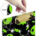 thumbnail image 4 of FMSHPON Halloween Green Neon Ghost Candy Spider Web Clipboard Hardboard Wood Nursing Clip Board and Pull for Standard A4 Letter 13x9 inches, 4 of 5