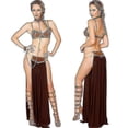 thumbnail image 1 of Sexy Costume Princess Leia Slave Miss Manners Uniform Carnival Cosplay Princess Leia Slave Costume Dress Gold Bra And Neck, 1 of 3