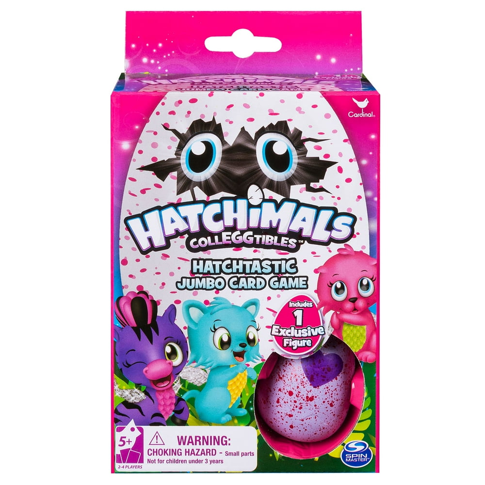 Hatchimals Jumbo Card Game with Surprise Mystery Figure