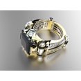 thumbnail image 4 of Anillo de ónix negro de lujo para hombre, joyería para hombre, anillos de compromiso de boda para hombre, anillo de piedra preciosa negra chapado en oro de 18 quilates, anillo de eternidad de circonit, 4 of 4