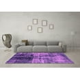 thumbnail image 3 of Ahgly Company Indoor Round Abstract Pink Modern Area Rugs, 7' Round, 3 of 4
