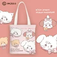 thumbnail image 3 of Bolso de lona con dibujos animados de Mikko, bolso de mano para estudiantes, bolso de mujer, regalo para niñas, regalo de cumpleaños, 3 of 5