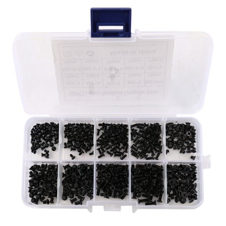 

500Pcs M2 M2.5 KM Screw Flat Head Screws Laptop Notebook Screws Set Kit for Computer Small Screw.