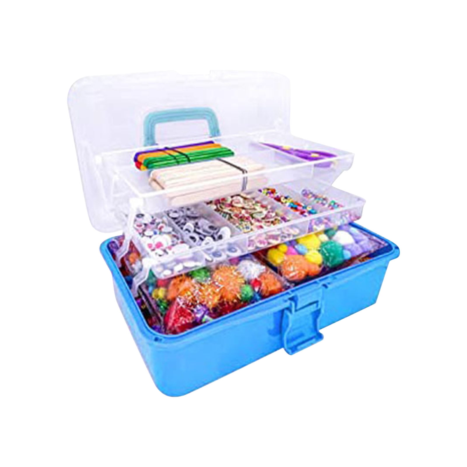 Arts and Crafts Kit for Kids Ages 2-4 Kids Art Set Craft Kits, DIY Tote Box Children’s Gift Set with Complete Art Supplies for Toddler Creative Play