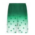 thumbnail image 4 of VBTAPA Mens Hawaiian Beach Shorts Tropical Summer Bathing Suit Drawstring Swim Trunks with Compression Liner Green M, 4 of 7