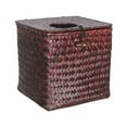 thumbnail image 1 of Under 10 Desktop Ornament Square Woven Tissue Box Holder Decorative Napkin Holder Pumping Paper Case Dispenser, 1 of 2