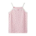 thumbnail image 2 of Tdoqot Girls Floral Halter Tank Tops- Sleeveless Casual Cute Cotton Kids Summer Shirts Pink Size 5 T, 2 of 3