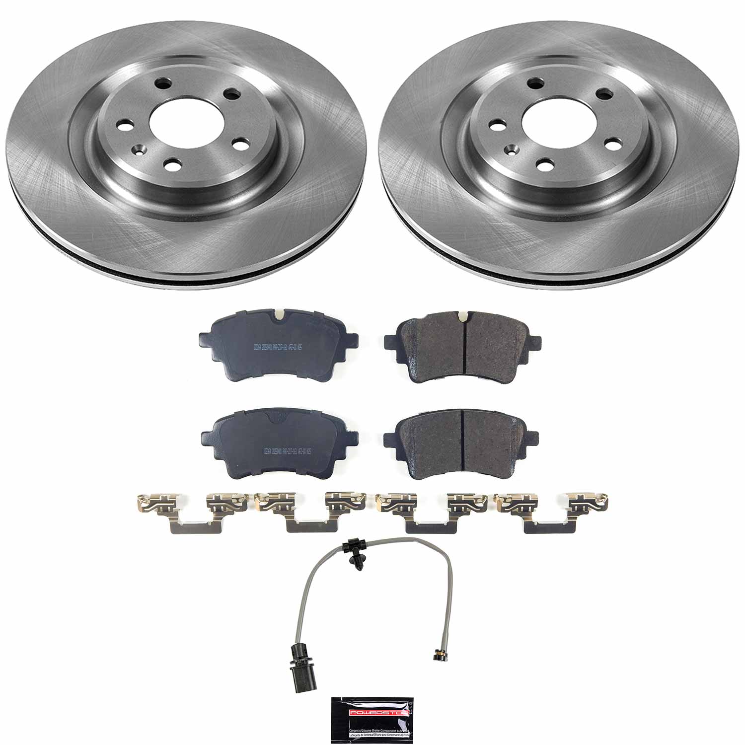 PowerStop Rear Autospecialty Brake Pad and Rotor Kit for Audi A6 allroad 2020-25, Audi A6 Quattro 2020-25, Audi A7 Sportback 2020-25, KOE8863