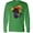 Kelly Green, variant on Black Cat, Cat Wearing Witch Hat, Halloween Long Sleeve T-Shirt