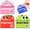 3 Box-a, variant on Cute Fruit Monster Pop Up Sticky Notes, Reusable Office Stationery with Strong Adhesion, Fun Desk Essential for Office & Study (3 Box-A)