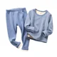 thumbnail image 5 of Sujetadores cálidos de invierno con forro polar y grueso para niños, ropa para el hogar, conjunto de chaqueta y pantalones de otoño para niños y niñas, 5 of 5