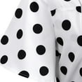 thumbnail image 5 of NECHOLOGY Plus Size Summer Dresses Short Sleeve Dot Mid-Length Retro Polka Dress Hem Women's Plus Size Summer Dresses White Medium, 5 of 5