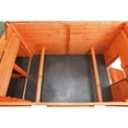 thumbnail image 6 of TRIXIE Weatherproof Outdoor Wooden Chicken Coop with 2 Nesting Boxes & Run, Brown, 6 of 7