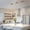 Gold, variant on Kaisite Integrated Pendant Lighting for Kitchen Island LED Gold Crystal Bubble Light for Living Room Bathroom Bedroom-3- Light