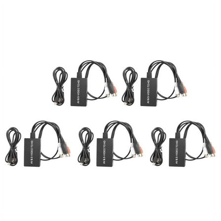 ! 5X SVideo to Converter S-Video and 3RCA CVBS Composite Audio Video Support 1080P 720P