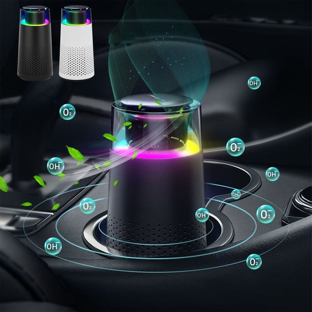 Xihbxyly Purificador de Olores para Mascotas, Minifiltro Portátil, Funcionamiento Ultrasilencioso, Uso Doméstico y En Coche, Eficaz para Eliminar Caspa y Olores de Mascotas, Diseño Compacto, Tamaño 1
