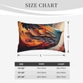 thumbnail image 4 of Uemuo Dynamic Fire Bird Art Print Throw Pillow Case – Cozy & Soft Cushion Cover, Hypoallergenic Pillow Case for Sleeping, Perfect for Women with Envelope Closure-14"x20", 4 of 6