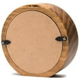 thumbnail image 6 of Wooden Desk & Table Analog Clock Made Of Genuine Pine(Dark), 6 of 7