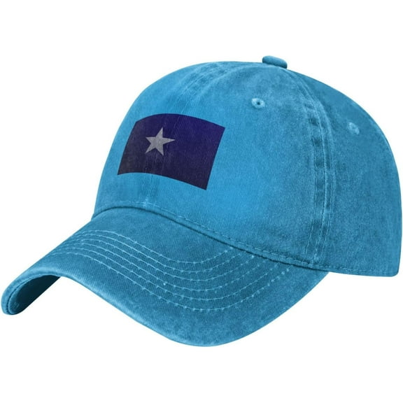 Bonnie Blue Flag Knitting Effect Baseball Cap for Men Women Adjustable Vintage 100% Washed Cotton Dad Hat