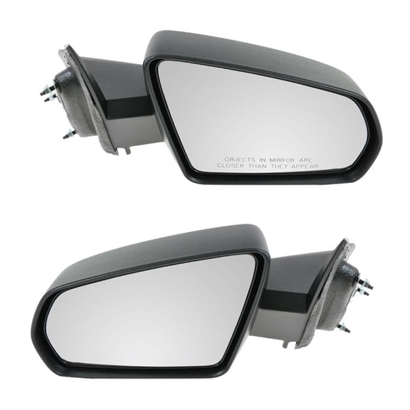 TRQ Side View Mirrors Power Textured Black & Set for 08-13 Avenger MRA04747