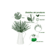 thumbnail image 4 of 24 Piezas Tallos De Eucalipto BELUG Decoración Hojas Artificiales, 4 of 5