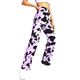 thumbnail image 4 of Sunloudy, pantalones vaqueros coreanos de pierna ancha para mujer, pantalones vaqueros de cintura alta con estampado de patrón de vaca a la moda con bolsillo Sunloudy XS S M L, 4 of 6