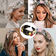 thumbnail image 5 of Diadema barroca de cristal con diamantes de imitación, diadema bordada para mujer, diadema delicada, accesorios para el cabello para mujer, diadema Adepaton  CPB-DE-LYY723-5, 5 of 5