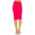 thumbnail image 4 of Women's High Waist Knee Length Pencil Skirt, Techno Crepe Classic Office Style, 4 of 6