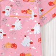 thumbnail image 5 of Likimi Kids Toddler Girls Halloween Pajamas Set Short Sleeve Hallowmas Ghost Print Lapel Button Down Pjs Tops With Shorts For Party Fashionable Homewear, 5 of 9