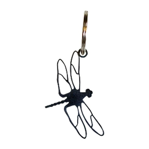 Village Wrought Iron Dragonfly Seasonal Decor Key Rings - Key Chain
