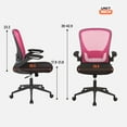 thumbnail image 7 of BestOffice Executive Chair with Lumbar Support & Adjustable Height, 250 lb. Capacity, Pink, 7 of 7