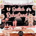 thumbnail image 2 of Black and Rose Gold Retirement Decorations, Endlich Ruhestand Banner, Retirement Sash, Backdrop, Confetti Balloons, Happy Retirement Party Supplies for Women, 2 of 6