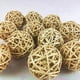 thumbnail image 3 of Pet Chew Toys Hamster Rabbit Guinea Pig Natural Grass Straw Woven Ball Toy, 3 of 5