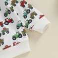 thumbnail image 4 of Halloween Toddler Baby Girl Boy Outfit Pumpkin Tractors Sweatshirt Long Sleeve Shirts Top and Pants Set Cute Fall Winter Clothes, 4 of 8