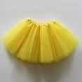 thumbnail image 2 of adviicd Dance Skirts for Girls Princess Skirt for Girls Tutu Skirt Toddler Cute Party Dance Skirt Solid Color Net Yarn Sequins Star Tulle (Light Yellow,3-8 Years), 2 of 3