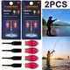 thumbnail image 5 of (Con Vídeo) 2 Mini Cabezales Lámpara Electrónicos Barras Ultraligeras Barras Nocturna Electrónicas Luces Pesca Barras Fluorescentes Accesorios Flotantes (rojo), 5 of 5