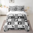 thumbnail image 2 of Homewish Wildlife Moose Elk Bedding Comforter Set 7pcs, Woodland Animal Bear Queen Bedding Sets, Grey Rustic Farmhouse Reversible Queen Sheet Sets, Microfiber Bedroom Decor, 2 of 7