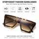 thumbnail image 2 of Gafas de Sol STORYCOAST Cuadradas Sobredimensionadas Leopardo-Marrón UV400, 2 of 6