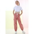 thumbnail image 4 of Rolanko Girls Cargo Pants for Kids Loose Streetwear Hip Hop Dance, 4 of 6