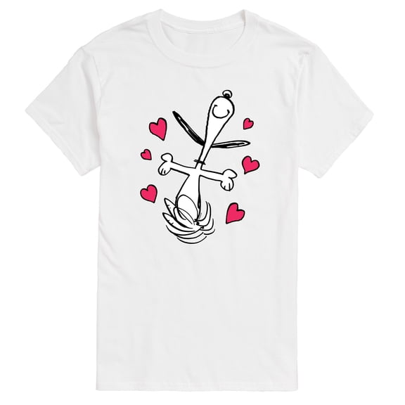 Peanuts - Snoopy Dancing Hearts - Men's Short Sleeve Graphic T-Shirt